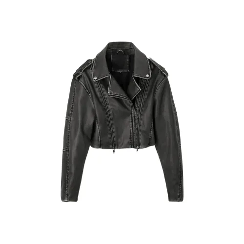 ONE SHALLOW Кожа Куртка Женские