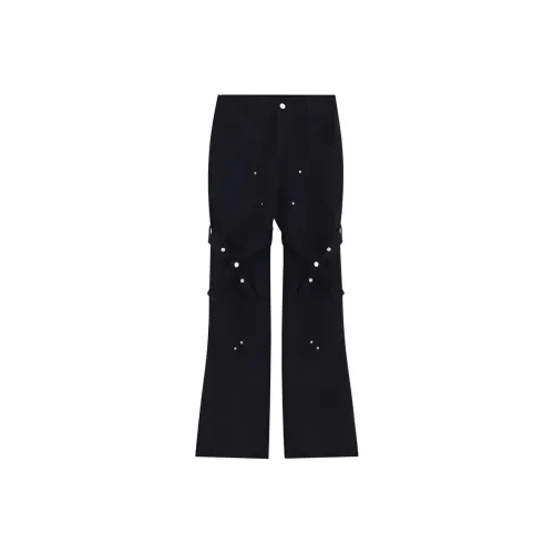 SHIGEYIXIANSHENG Черные Унисекс Джинсы