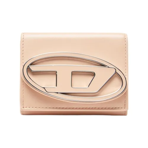 DIESEL Кошелек из коровьей кожи Мини Унисекс Нюдовый