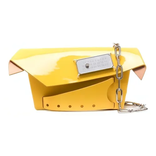 Maison Margiela Сумка через плечо из коровьей кожи женская желтая