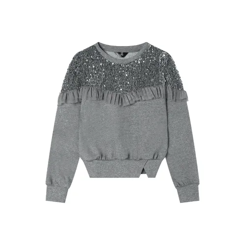 LOUISY AO Серый Женский Свитшот