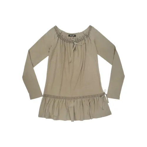 EXPIRED GIRL Длинное платье с длинными рукавами женское