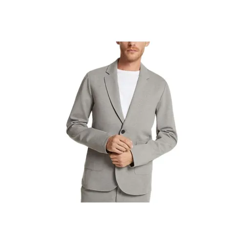 MICHAEL KORS Эластичный Ponte Blazer Куртки и Пальто Мужской Серый