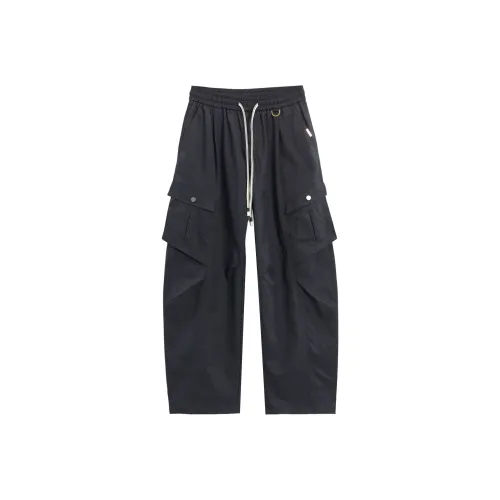 ENTONG Черные Унисекс Повседневные Штаны