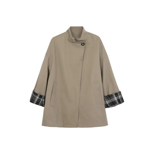 Local Gal Хаки Зеленый Женский Тренч