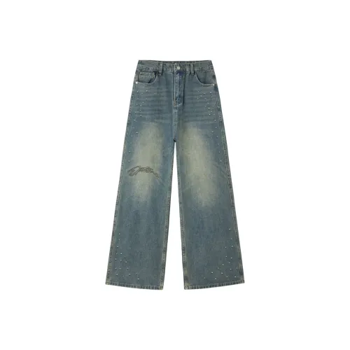 EPTISON Винтажные синие унисекс джинсы