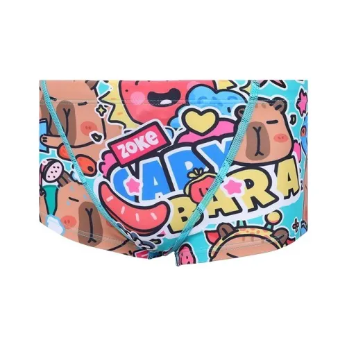 ZOKE Зеленый синий Capybara Kids Купальники