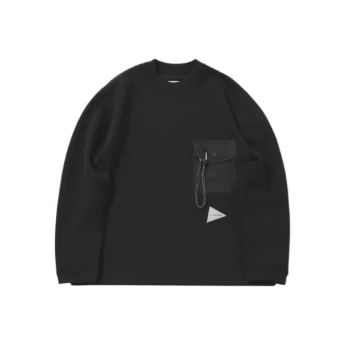 And Wander Черный Унисекс T-рубашки