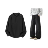 Чёрный + Чёрный Брюки