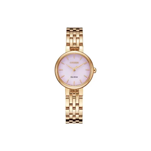 CITIZEN Светильник Кварцевый механизм Женские Ecology Drive Collection Часы 28мм*8мм Розовый