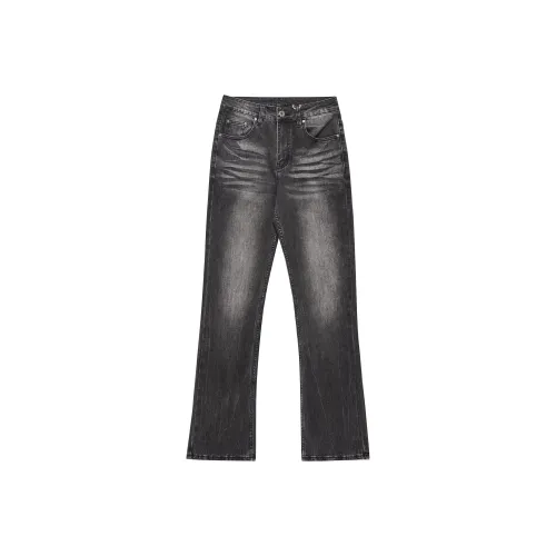 Clog Heel Черный Серый Цвет Унисекс Джинсы