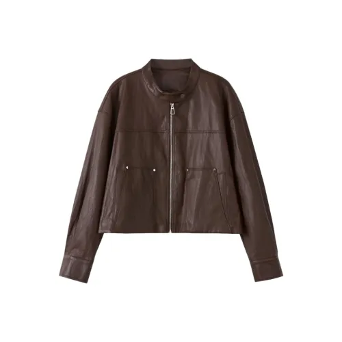 Homemade Willow Silk Кожа Куртка Женская