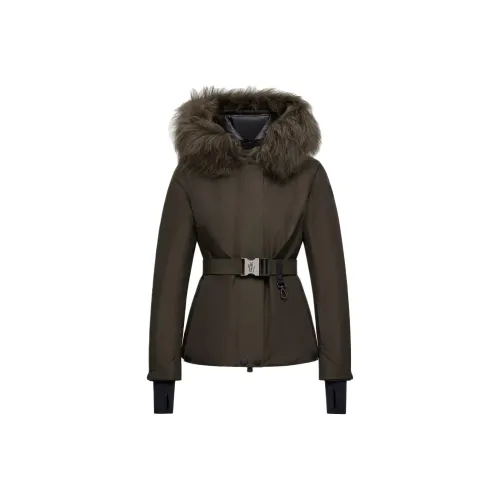 Moncler Laplance GORE TEX овчина с обшивкой с капюшоном пуховая куртка куртка для лыж пуховик женский