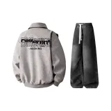 Комплект (серая топ+черные брюки)