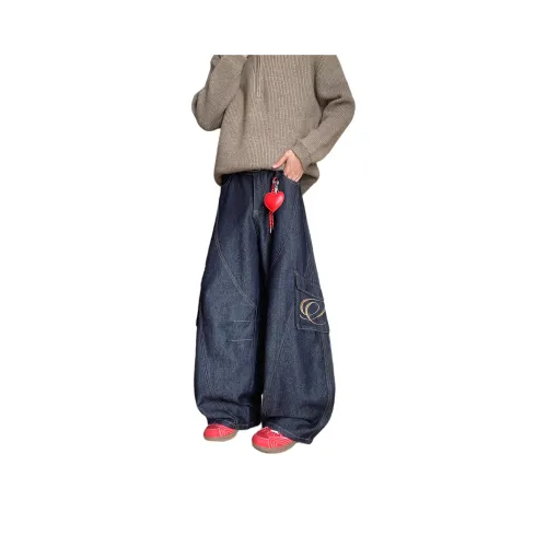 PANDA ADEVIL Темно-синий Синий Унисекс Джинсы