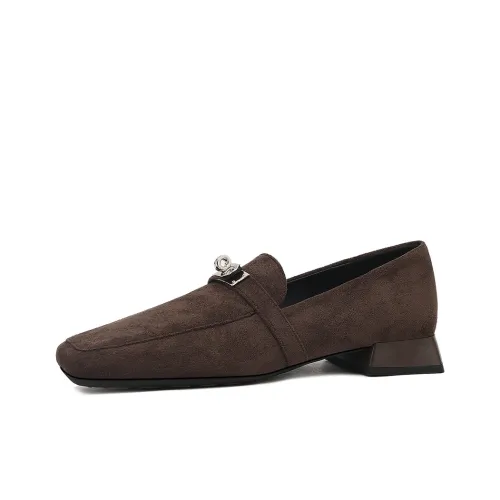 CAMEIDO Лоферы Темно-коричневые Женские