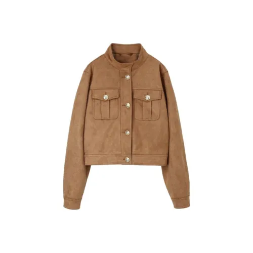 ONE SHALLOW Кожа Куртка Женские