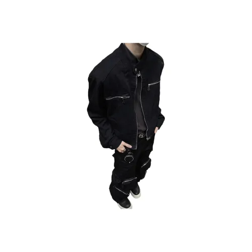 THINGYLAB Черный Мужской Джинсовый Куртка
