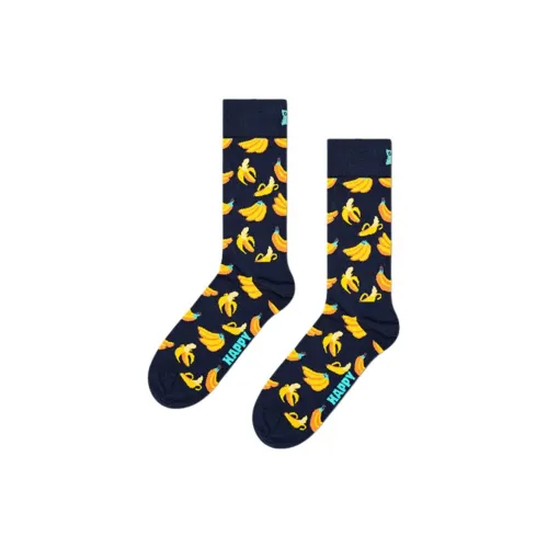 Happy Socks Banana Socks Unisex Mid Calf Socks Happy Socks Банановые носки унисекс носки до икры средней длины