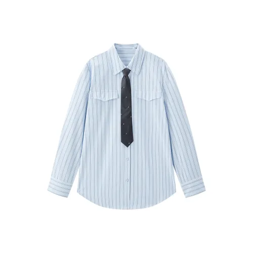 LEDIN Melted Ледяной синий В наличии Женские Рубашки