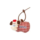 Клетка, яблоко, щенок, украшение