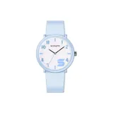 Хан Синий Чехол/Белый Циферблат Светло-Синий/Хан Синий Циферблат/Хан Синий Силиконовая Полоска