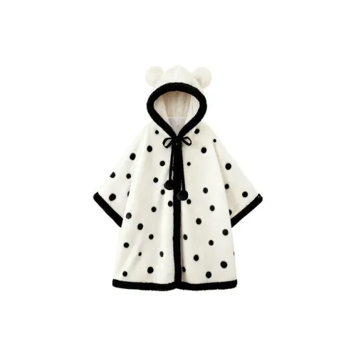 MEIJIAO Черная точка [Плащ] Женские Банные халаты
