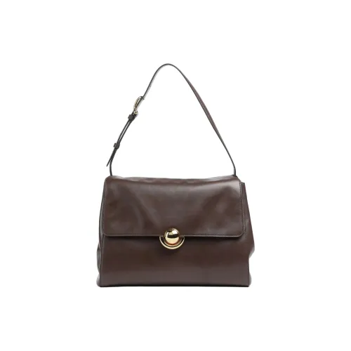 Furla Телячья кожа Сумка через плечо Средняя Женская Темно-коричневая