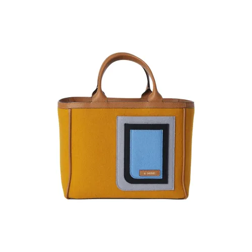 Valextra Телячья кожа с войлочной сумкой мини женская оранжевая