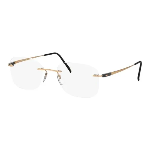 SILHOUETTE Titanium Square OPTICAL Очки Унисекс Черный Золото