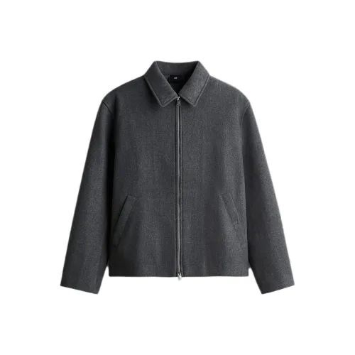 H M Темно-серые мужские куртки