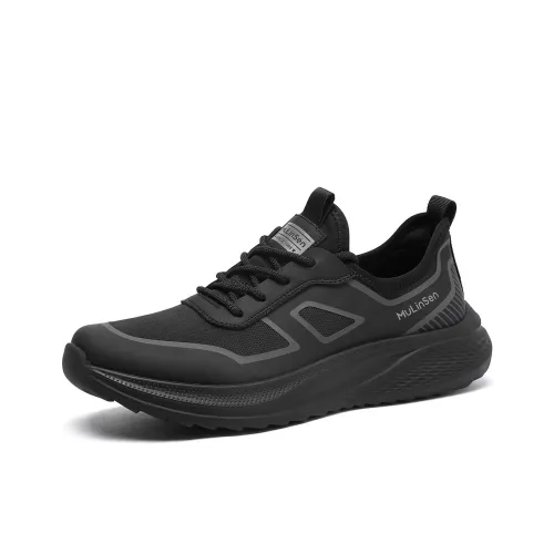 Mulinsen Беговые кроссовки устойчивые к истиранию легкие и дышащие низкий топ повседневная обувь мужская