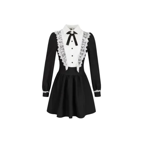 MA JOURNEE Длинное платье с длинными рукавами женское