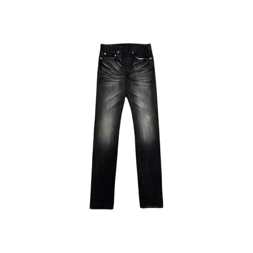 CAT'S PAW Черный Унисекс Джинсы