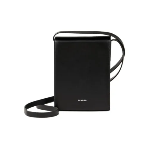 Sandro Сумка через плечо из коровьей кожи Мужской Черный