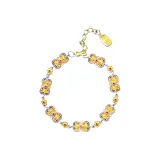 Фиолетовый браслет с колокольчиком