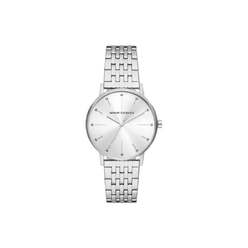 ARMANI EXCHANGEAE Women's Watch Кварцевый механизм ремешок из нержавеющей стали 36 мм серебристый циферблат
