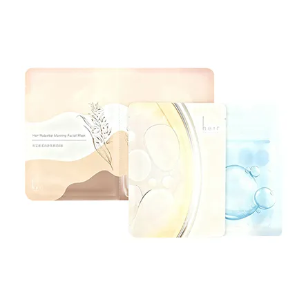 Heir Morning And Evening Освежающий Увлажняющий Тканевые маски Успокаивающий Увлажняющий и Восстанавливающий Четырехкомпонентный Набор