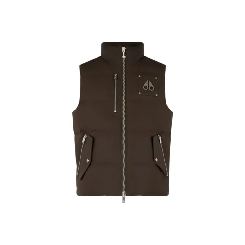 Moose Knuckles Кофейный Мужской Пуховый жилет