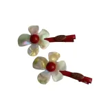 Ацетат, цветочный, боковая заколка, 1 пара