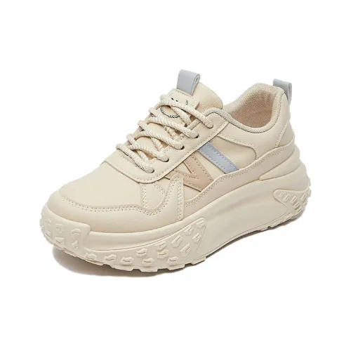 Lin's Travels Толстая подошва увеличивающая высоту дышащие низкий топ повседневная обувь женские