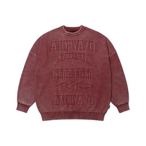 AJOBYAJO Коричневый Красный Мужские Свитера