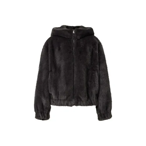 Hopeshow Перо-серый 068 Женские Меховые изделия