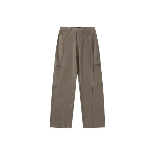 POWXV Кофе Женские Повседневные Брюки