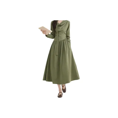 ZEKIKO STUDIO Длинное платье с длинными рукавами женское