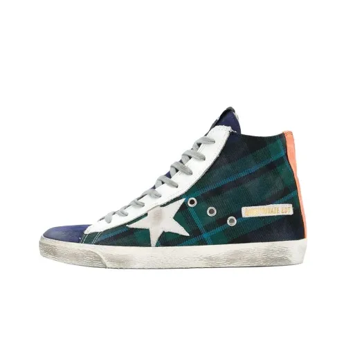 Golden Goose Francy High Топ Повседневная Скейтборд Обувь Женская Зеленая