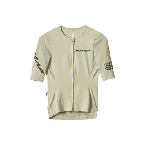 MAAP Короткий рукав Велосипедная одежда Женская Песочный Зеленый