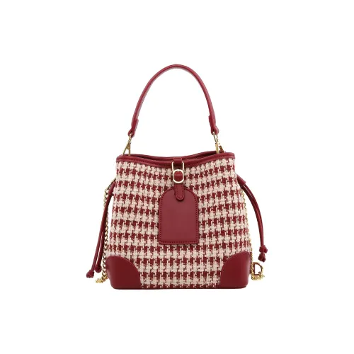 H YXIANG Microfiber Synthetic Leather One Shoulder Bag Standard Women's Burgundy