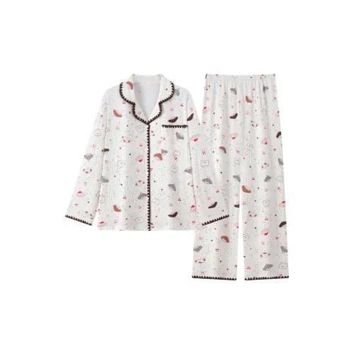 OEING Стиль имиджа Щенок [Одежда Sets] Женские Пижамные комплекты