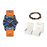 Апельсин, ленты, синяя ткань [Роскошная коробка + кофейные бобы, браслет с бусинами]